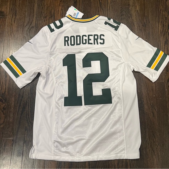 Nike Green Bay Packers #12 Aaron Rodgers Jersey On Field Stitched Size Medium - Picture 1 of 3